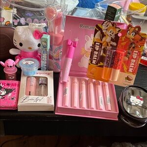 Hello Kitty Pink Lip Balm & Party Favor Bundle